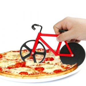 Cortador de pizza en forma de bicicleta