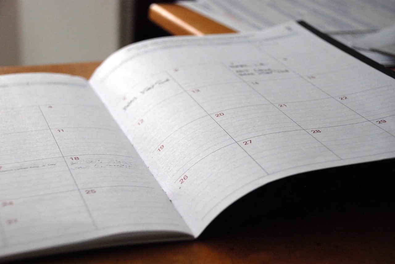 Organiza el día en una agenda