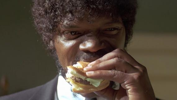 pulp fiction hamburguesa _ comida gratis